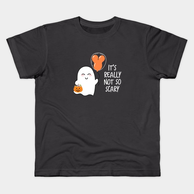 Not So Scary Ghost Halloween Kids T-Shirt by xxkristen